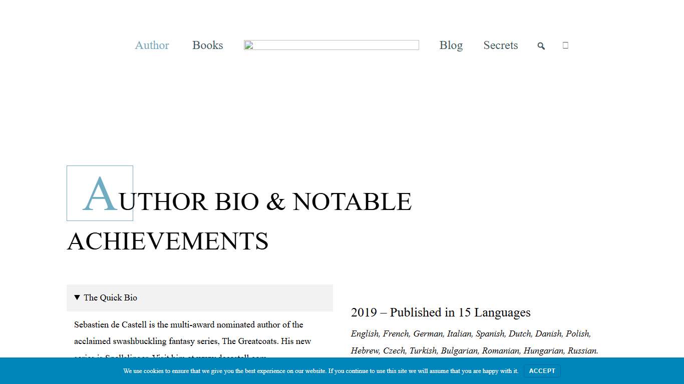 Press Kit | Sebastien de Castell